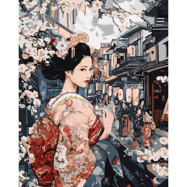 Geisha in Vintage Street on Sale - Image 2