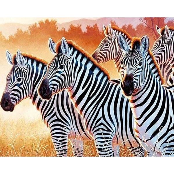 Diamond Painting - Zebra Family Supply - Image 2
