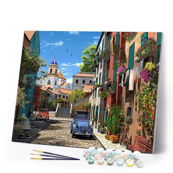 Alley and vintage car For Cheap