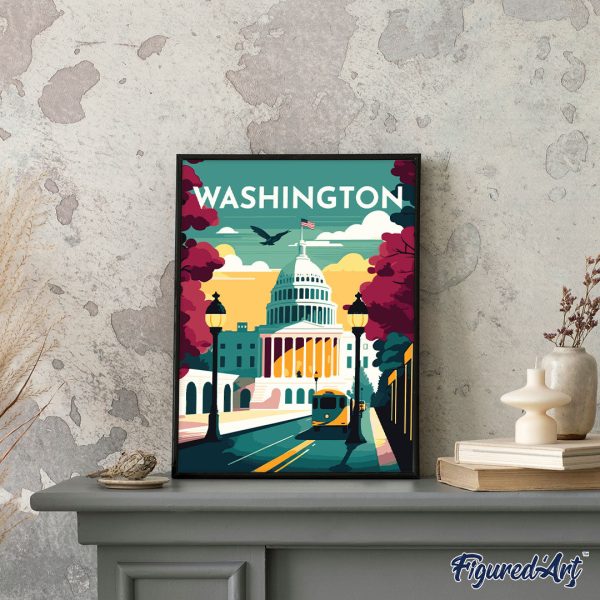 Travel Poster Washington Online now - Image 3