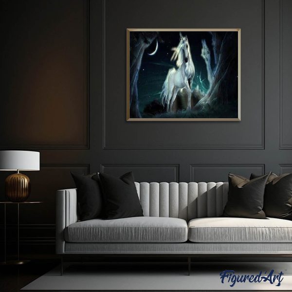 Diamond Painting - Unicorn in the dark For Discount - Image 3