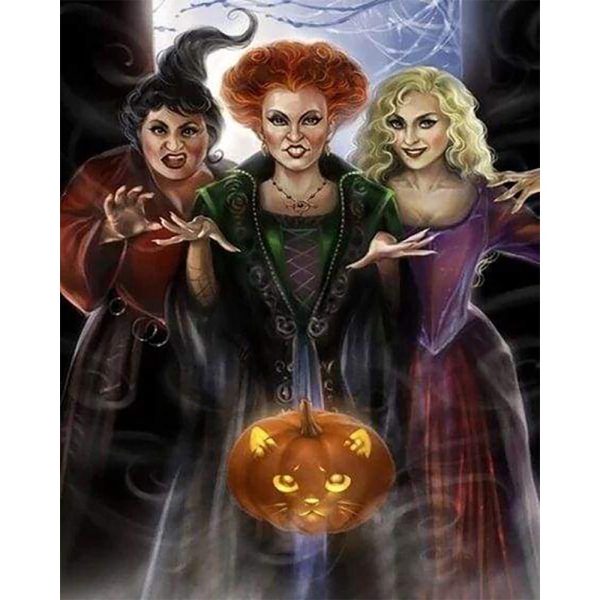 Diamond Painting - Halloween Witches Hot on Sale - Image 2