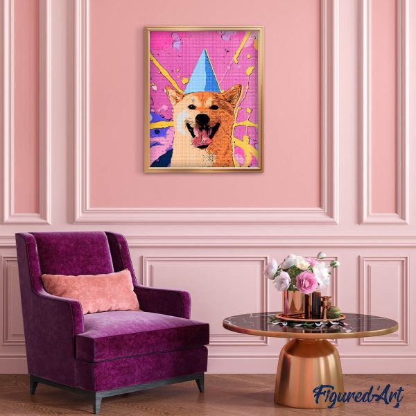 Diamond Painting - Pop Art Smiling Dog Discount - Image 3