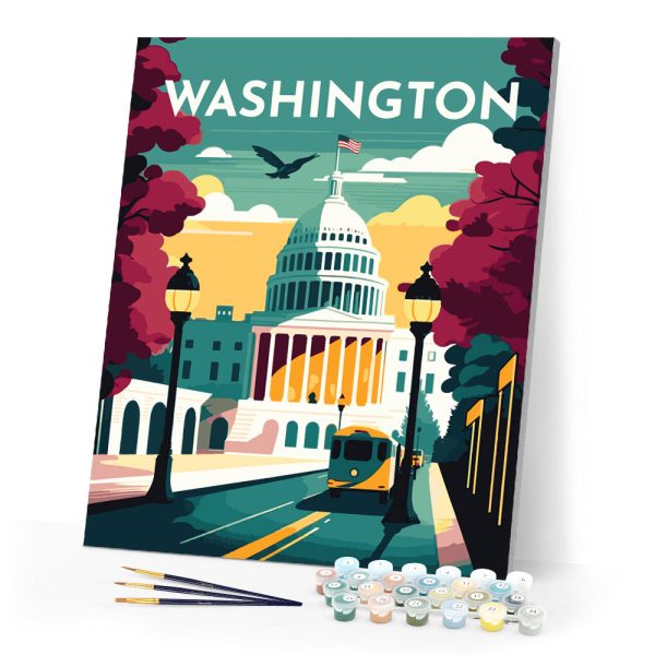 Travel Poster Washington Online now