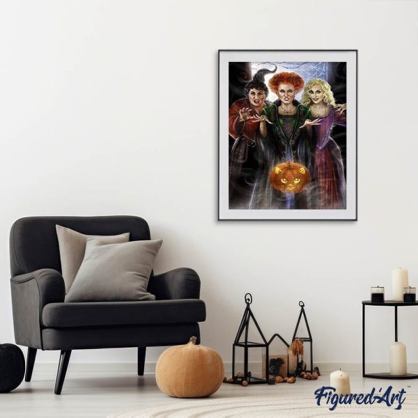 Diamond Painting - Halloween Witches Hot on Sale - Image 3