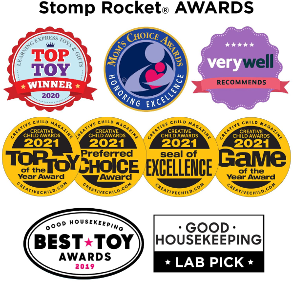 Stomp Rocket The Original Jr. Glow Rocket Launcher, 4 Foam Rockets and Toy Air Rocket Launcher - Glows in The Dark, STEM Gift for Boys and Girls Ages 3 Years and Up - Great for Year Round Play Online Sale - Image 5